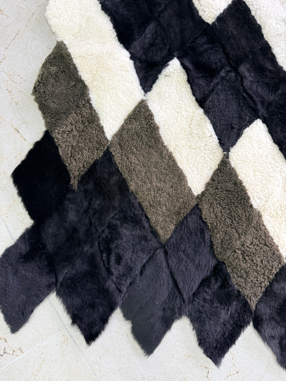 Покрывало меховое ковер из шкуры овчины