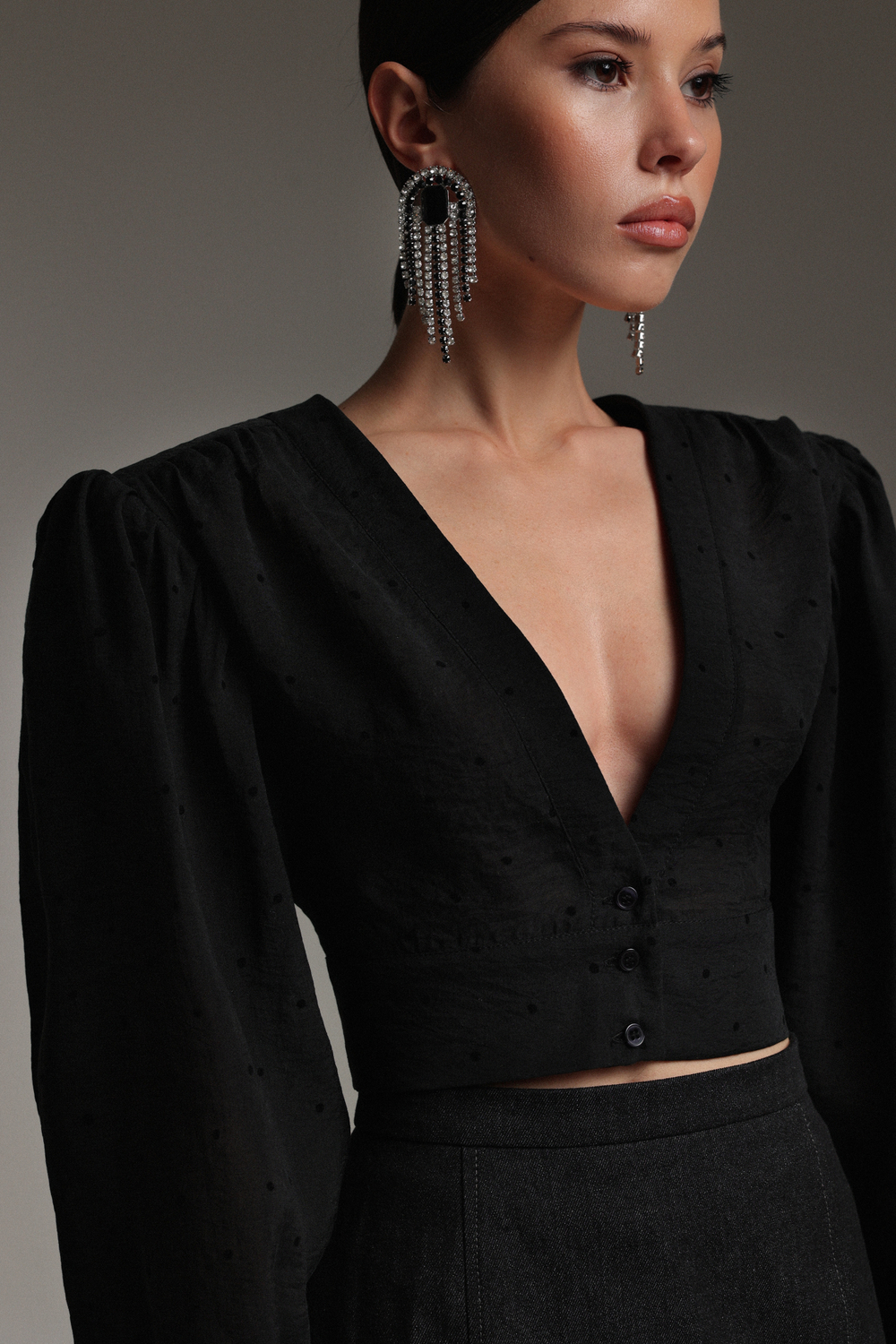 Блуза на пуговицах