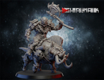 Grand Alliance Destruction Orruk Warclans Orcs Greenskins Орочий всадник на кабане №3 с топором миниатюра для dnd, днд, pathfinder, фентези, Настольная игра, НРИ, Варгейм, РПГ