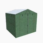 Палатка сварщика МногоТентов домик 2х3 м. (Стены брезент ОП/крыша ткань ПВХ).