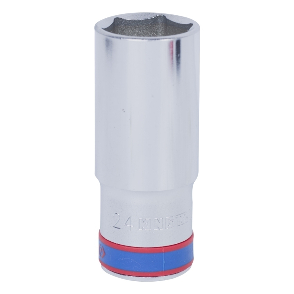 KING TONY (423524M) Головка торцевая глубокая шестигранная 1/2", 24 мм