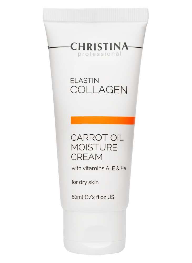 CHRISTINA Elastin Collagen Carrot Oil Moisture Cream with Vitamins A, E &amp; HA for dry skin