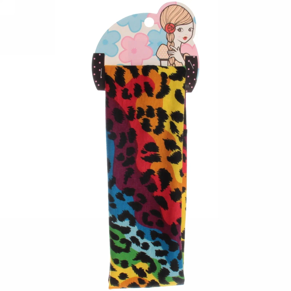 Повязка на голову «Britney Room», принт леопард, микс 4 цвета 20*7см