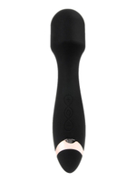 Черный силиконовый wand-вибратор - 18,5 см. (Цвет: черный)