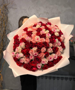 101 роза ЯГОДНЫЙ MIX