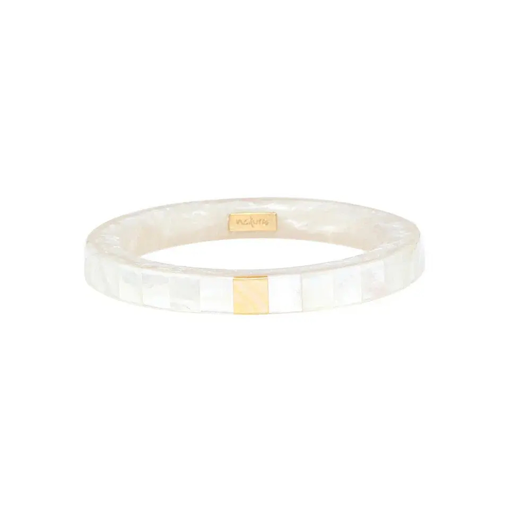 Браслет Nature Bijoux, San Lazzaro, обруч, с перламутровой мозайкой, NB25.2-13-44260 (белый)