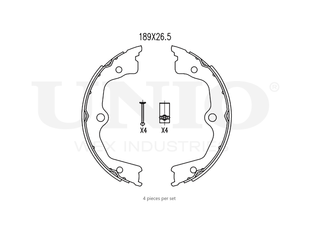 Колодки тормозные бараб. задние UNIO BRP-10089