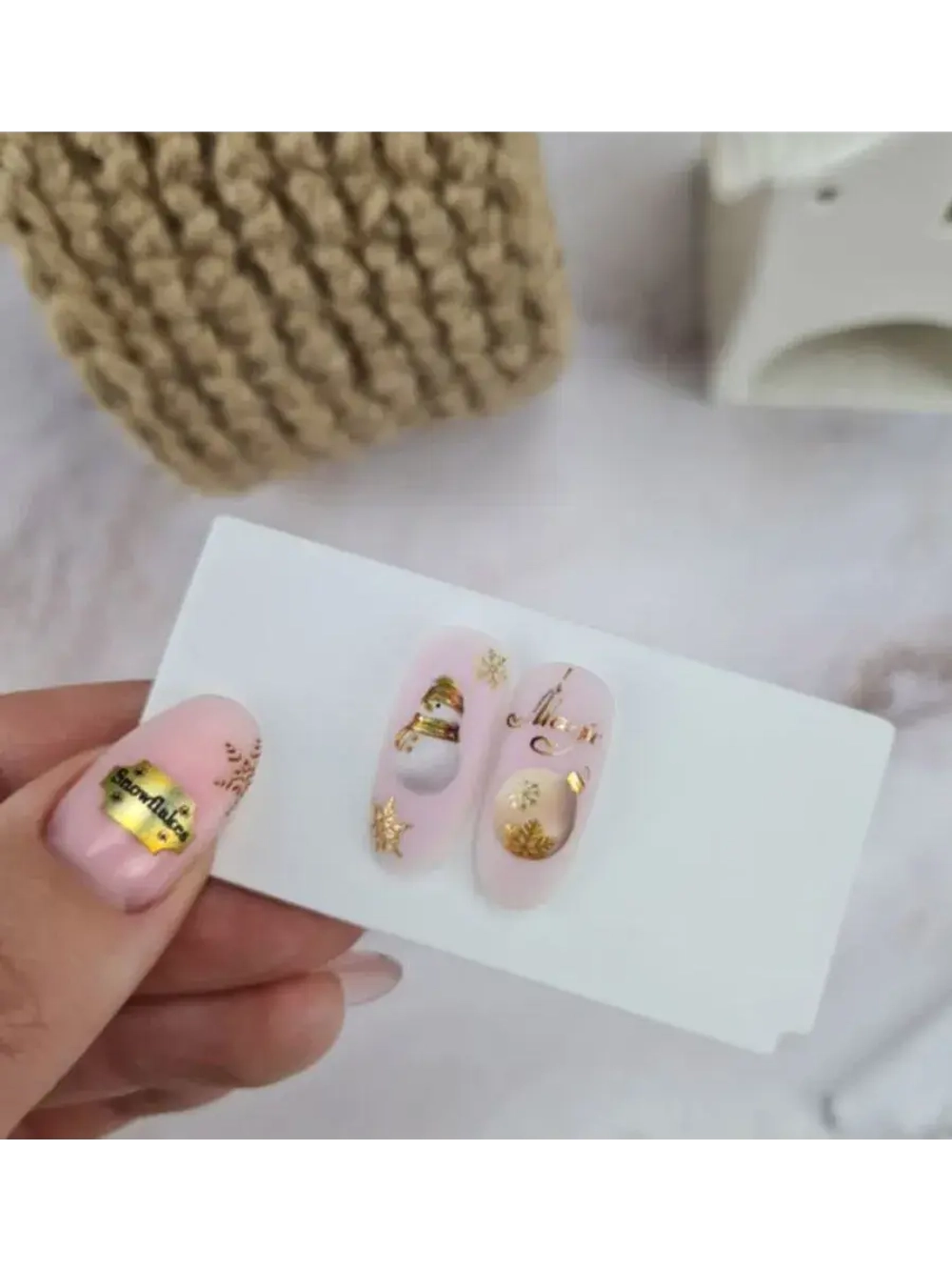 Lucky Rose Слайдеры наклейки для длинных ногтей 081