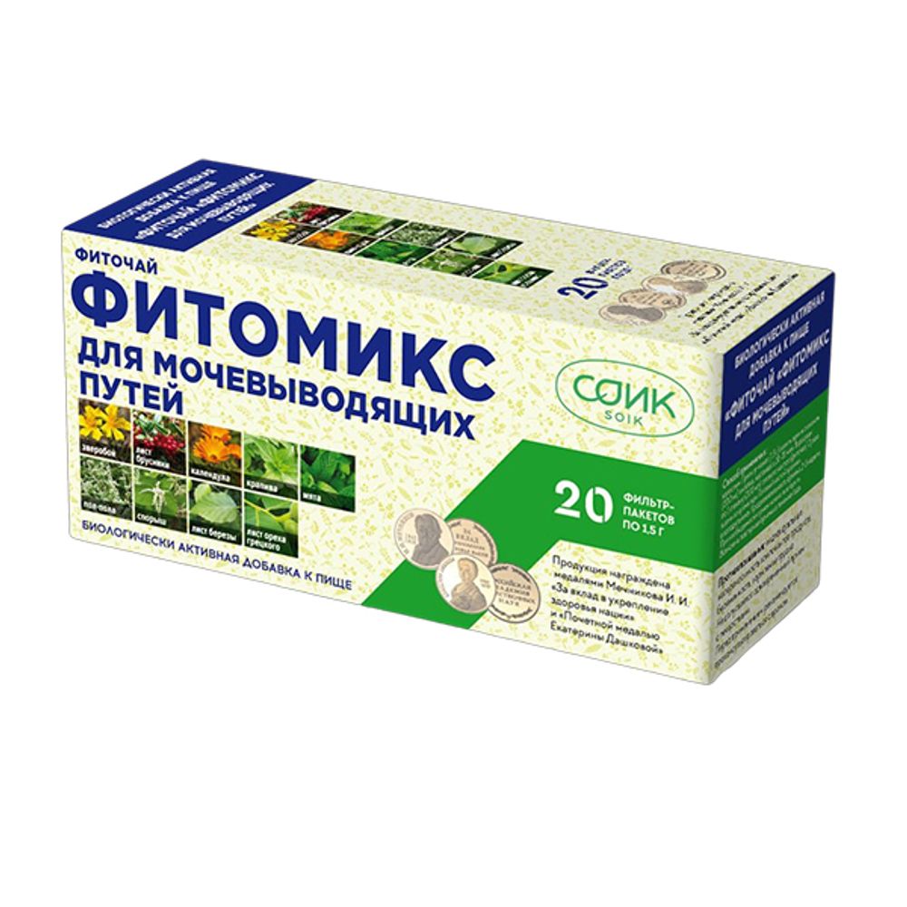ФИТОМИКС для мочевыводящих путей СОиК, 20 пакетиков