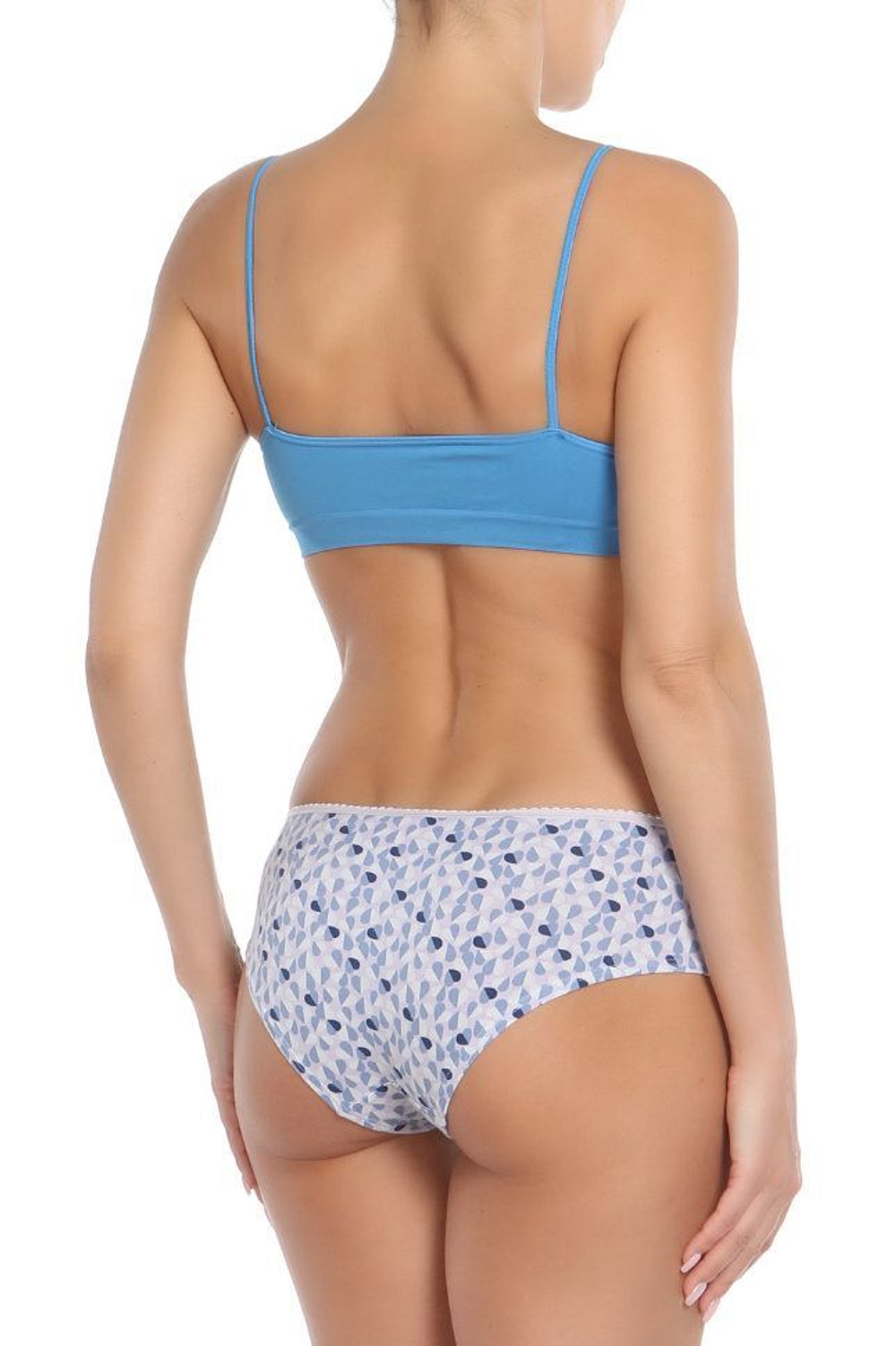 Набор из 3 розово-синих трусиков-шортиков Alice (Размер: M) (Цвет: розовый с синим)