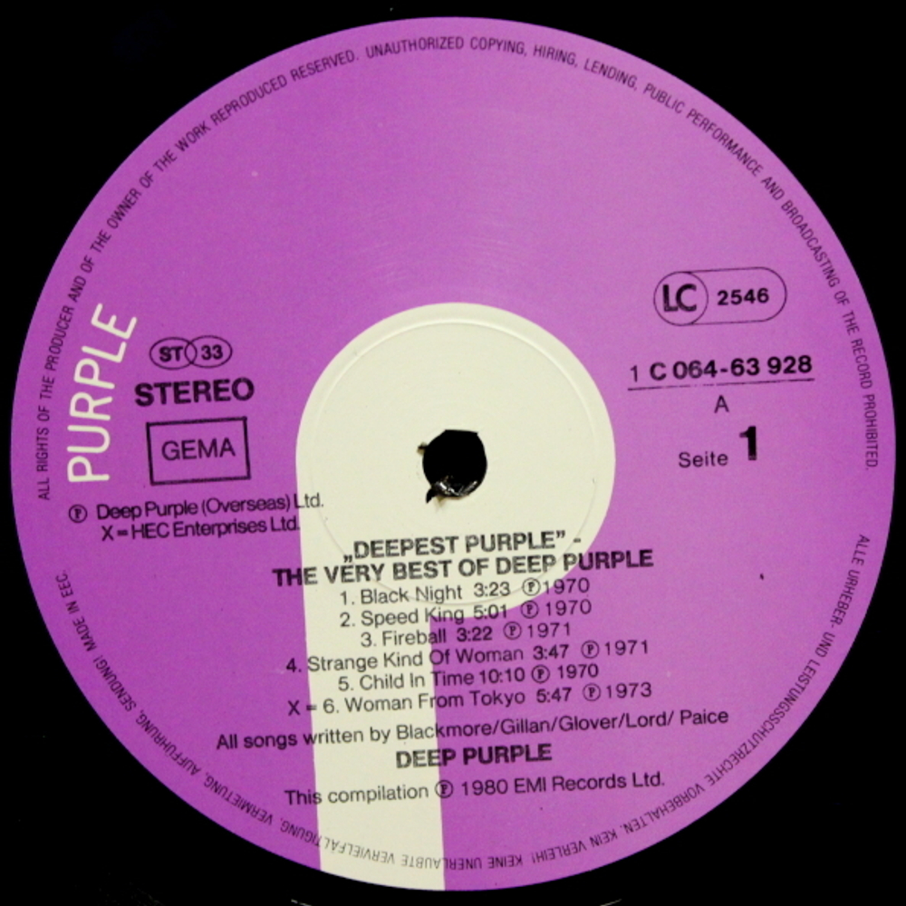 Deep Purple / Deepest Purple - The Very Best Of (LP)