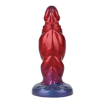 Красный фаллоимитатор с функцией расширения Shadow Behemoth - 21 см.