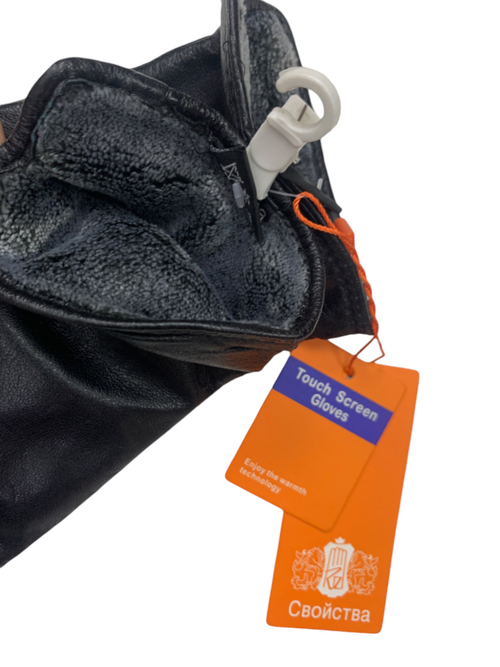 Перчатки. Женские. Материал верха: Кожаные. Подклад: Плюш-Флис.5 шт в упаковке.