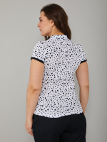 Блузка БЛ-115/белыйгорох