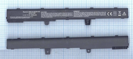 Аккумуляторная батарея для ноутбука Asus X441CA X551CA (A41N1308) 14.8V 2600mAh OEM черная