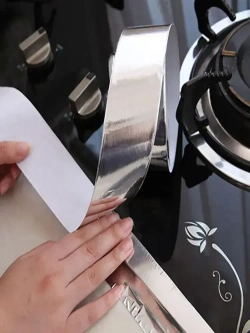 Алюминиевый скотч фольгированный, термостойкий 48мм*25м