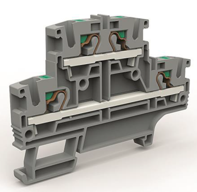 Двухуровневая клемма на 4 кв.мм