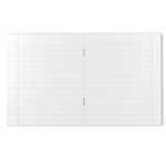 Тетрадь 12л., узкая линия, Alingar, скрепка, блок офсет, 100% белизна, мелованный картон (стандарт), "Mix Bright"