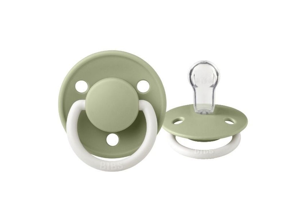 BIBS De Lux Silicone Sage Glow 0+ месяцев