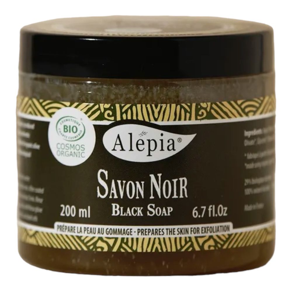 Премиальное черное органическое мыло для домашнего спа, 200 г (Alepia)