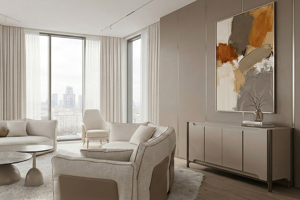 Комод Garda Decor Гримальди (Grimaldi) светлый 160*42*80 см