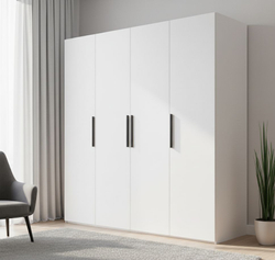 Шкаф для одежды шкаф, с ящиками, Даллас, белый 80-697К2