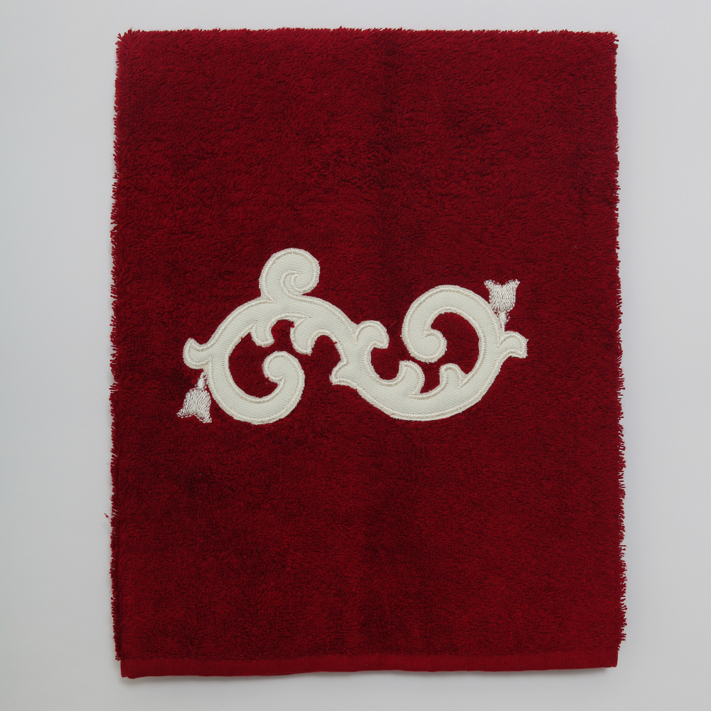 Полотенце 60х110 Old Florence Ricciolo бордовое