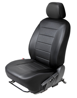Универсальные чехлы для автомобильных сидений AutoFlex, комплект 2 шт, экокожа, строчка, SC.U2.TW1