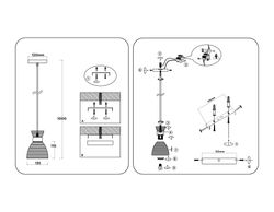 Ambrella Светильник подвесной со стеклянным плафоном Modern Glory TR3403