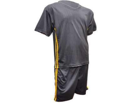 Форма футбольная. Цвет серый с жёлтыми полосками. Размер 54. Материал: полиэстер. F-JU-54# EU-48#