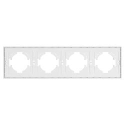 Рамка пластиковая FRM-TENDO-PL-4-WH (Arlight, Белый) 053847