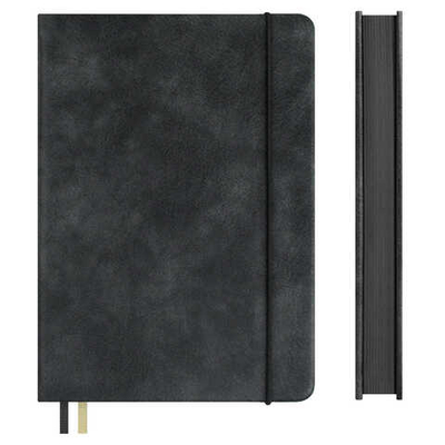 Ежедневник недатированный ESCALADA, А5, 160 л., ШЕВРЕТ СЕРЫЙ кожзам: 146x211 мм, твёрдый переплёт