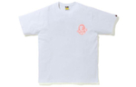 A Bathing Ape A Bathing Ape Bathing Ape Circle Tee белый розовый