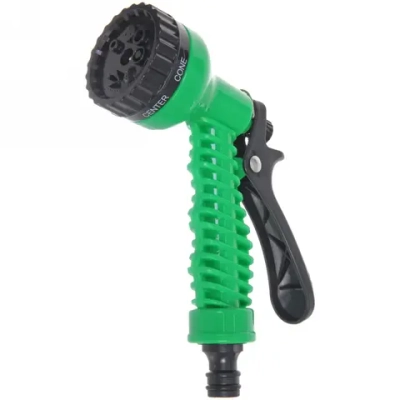 Шланг растягивающийся «Чудо» до 40м в наборе с пистолетом и коннекторами, цвет зеленый