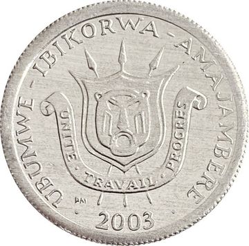 1 франк 2003 Бурунди