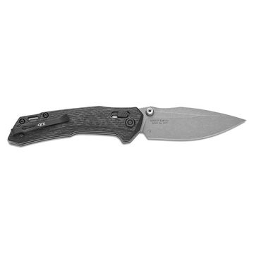 Нож Zero Tolerance 0203CF Black Carbon Fiber с клинком из стали M390, рукоять Carbon fiber