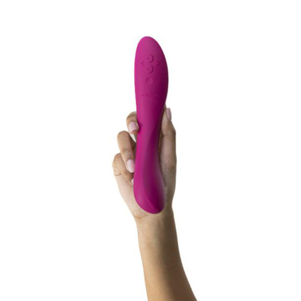 Розовый изогнутый вибромассажер 21,7см We-Vibe Rave 2 SNRA2SG3