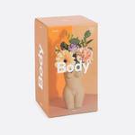 Ваза для цветов body, white, 18,8 см