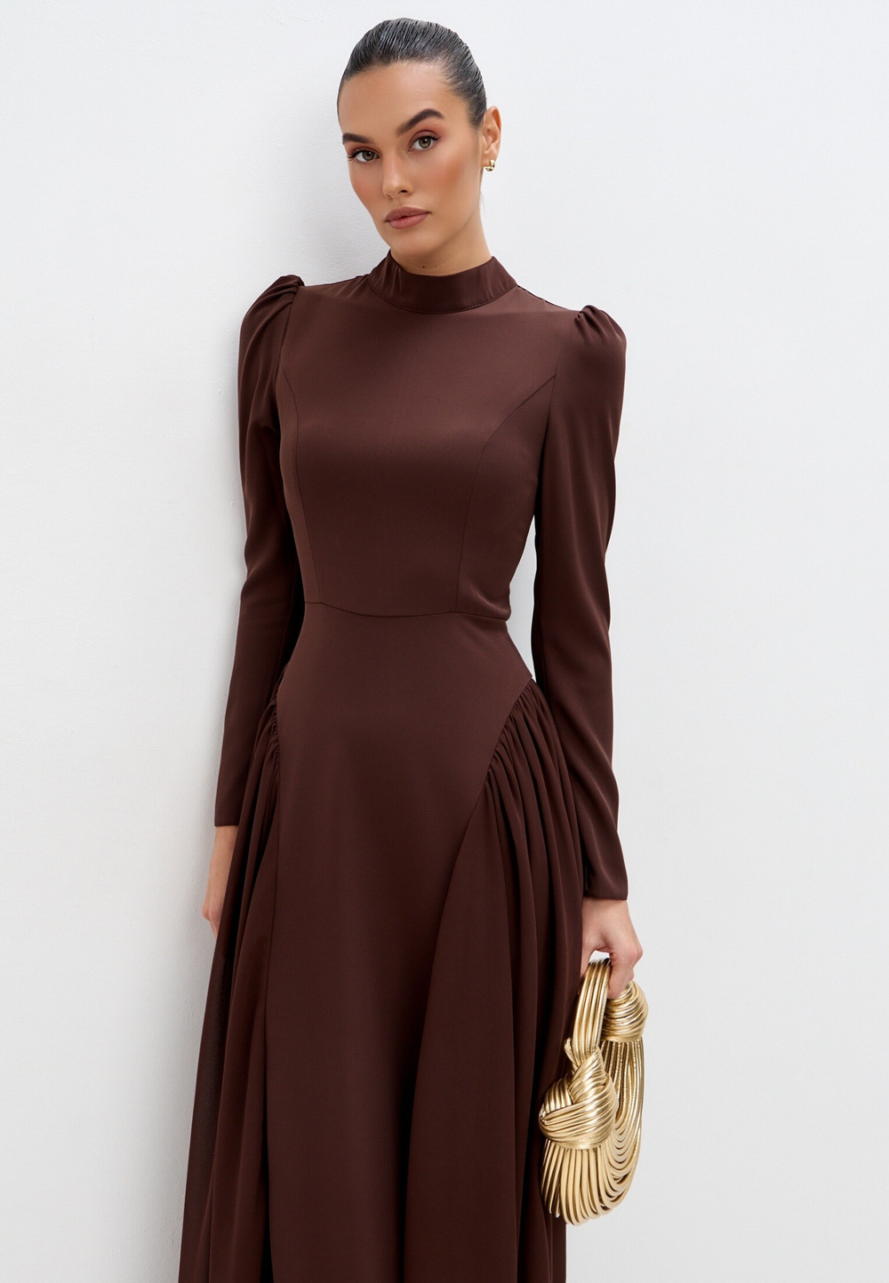 Платье макси с завязками