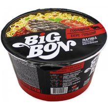 Лапша быстрого приготовления Big Bon Говядина в томатном соусе с базиликом 85 г