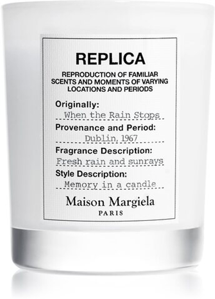 Maison Margiela REPLICA When the Rain Stops - ароматическая свеча /   165  g  / GTIN 3614273922647