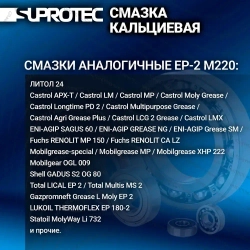 Пластичная кальциевая противозадирная водостойкая смазка «ЭКСТРИМ EP-2 М220» для низкоскоростных подшипников, туба 0,4 кг