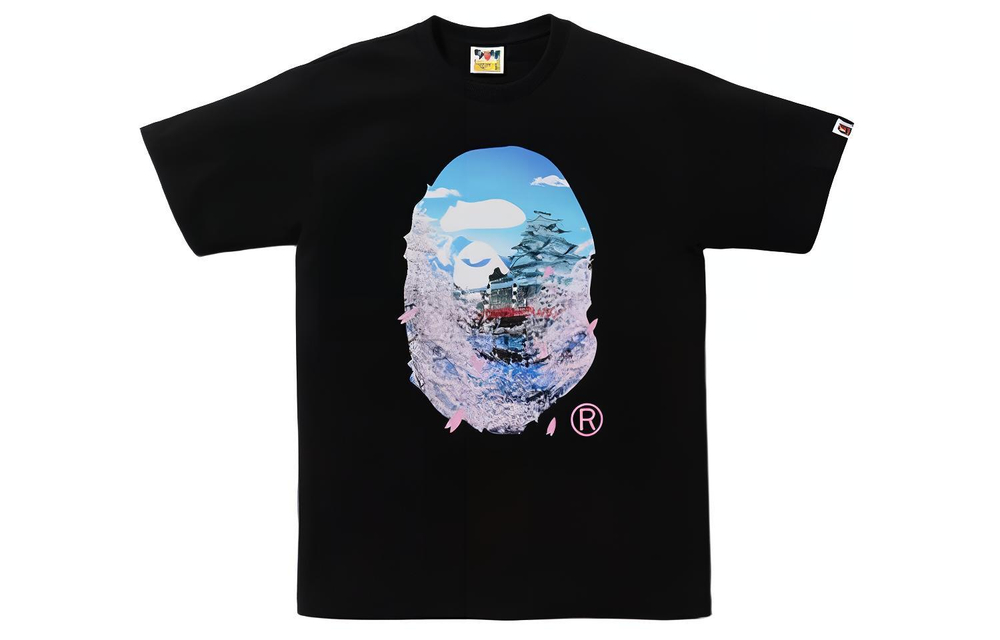 A Bathing Ape Sakura Photo Ape Head Ii Tee