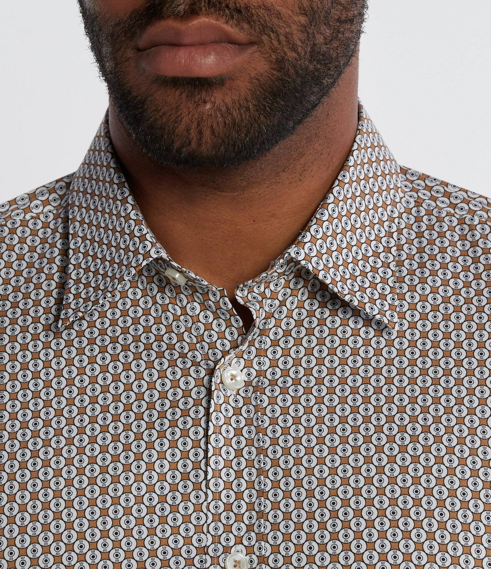 Рубашка S-ROAN BOSS BLACK - коричневый(50508594)