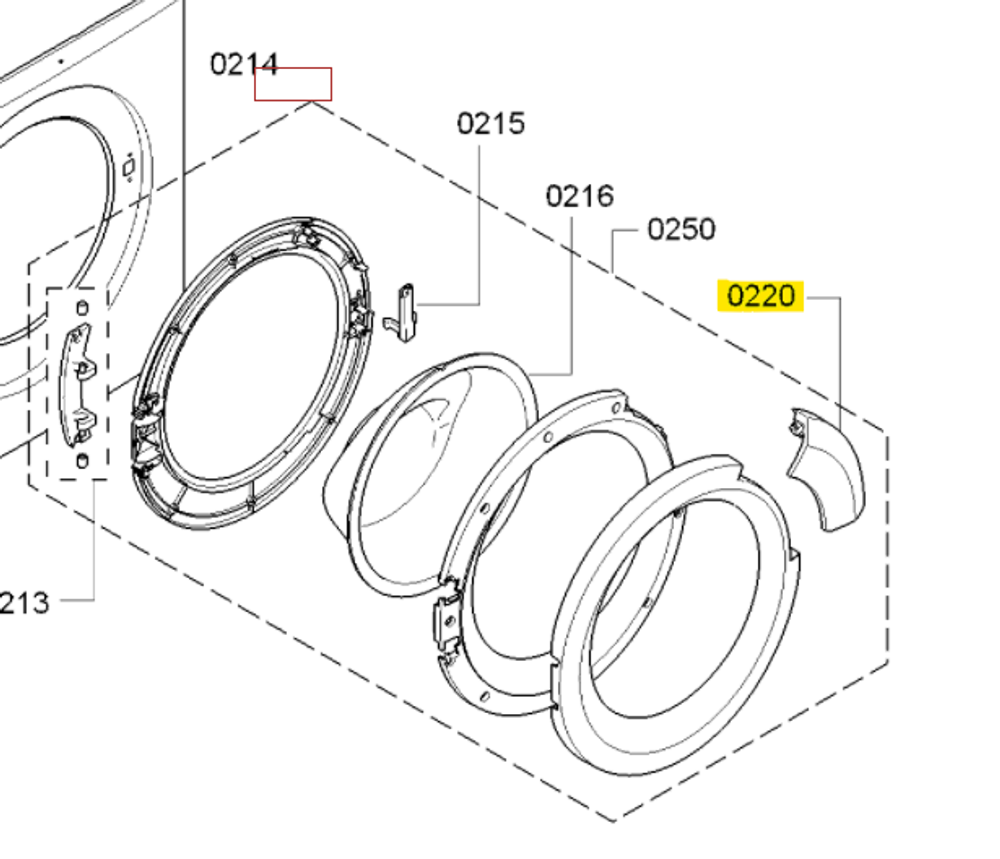 Ручка люка стиральной машины BOSCH