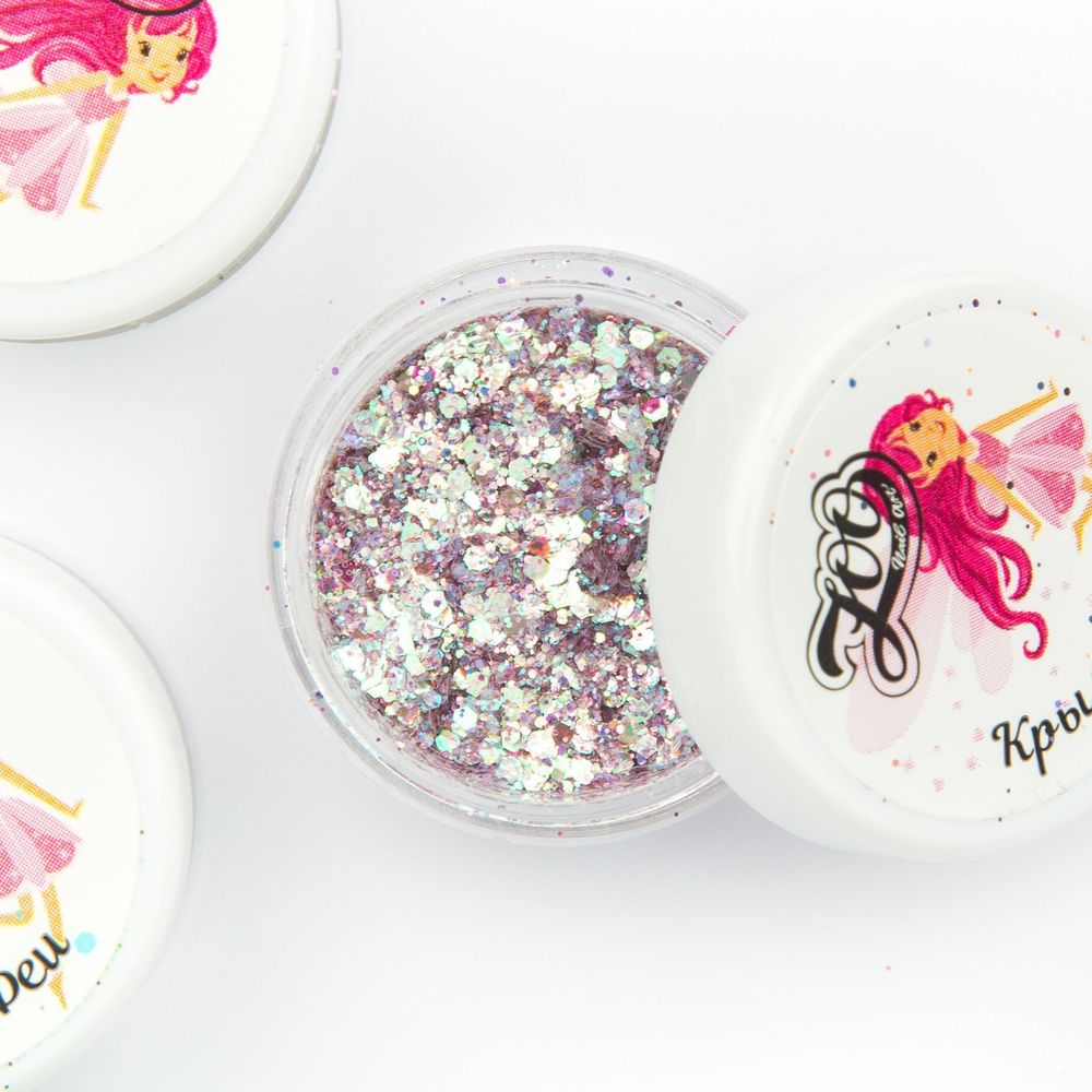 Zoo nail Микс шестигранников “Крылья Феи» 1400