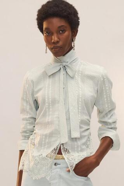 РУБАШКА С ШНУРКАМИ И КРУЖЕВОМ, ОГРАНИЧЕННАЯ СЕРИЯ - ZARA