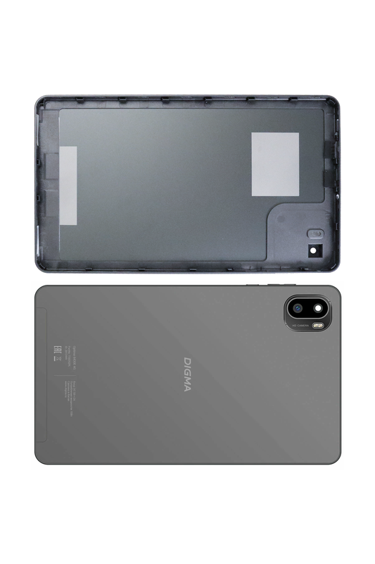 Задняя крышка с рамкой для Digma 8430E 4G (Серая)