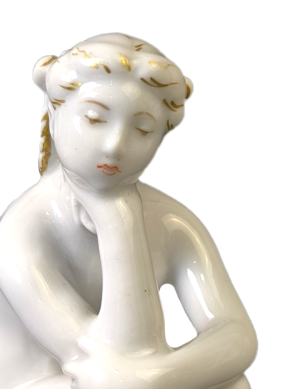 Фарфоровая Статуэтка "На пляже" ЛФЗ