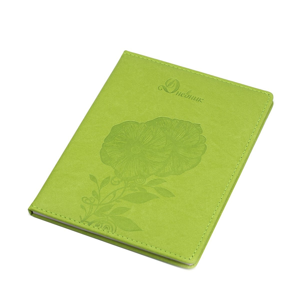 Дневник школьный Alingar 1-11 кл., 48л., 7БЦ, иск. кожа, тиснение, ассорти, "Flower-8"